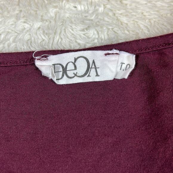 Deca Paris long sleeved drop waist dress in purple, size TO or xs - Picture 5 of 9